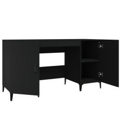 Bureau Noir 140x50x75 cm Bois d'ingénierie