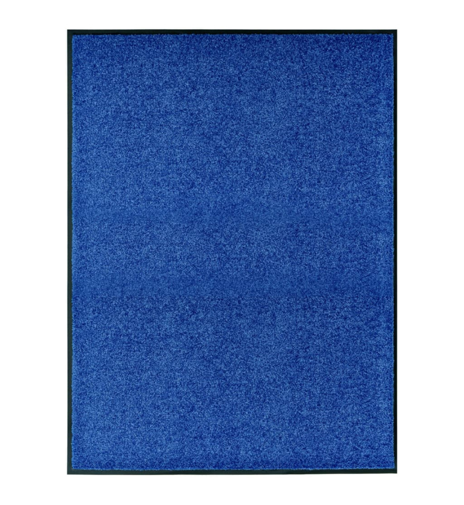 Paillasson lavable Bleu 90x120 cm