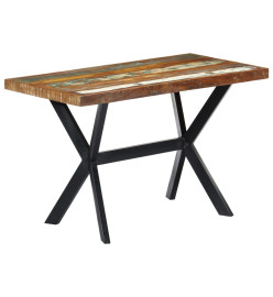 Table de salle à manger 120x60x75cm Bois de récupération massif