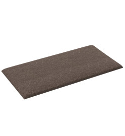 Panneaux muraux 12 pcs Taupe 30x15 cm Tissu 0,54 m²