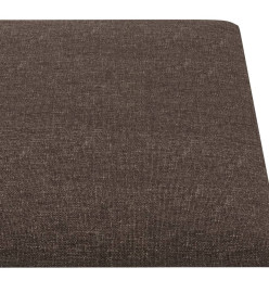 Panneaux muraux 12 pcs Taupe 30x15 cm Tissu 0,54 m²