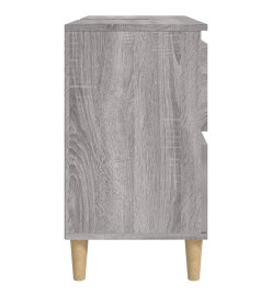 Meuble d'évier sonoma gris 80x33x60 cm bois d'ingénierie