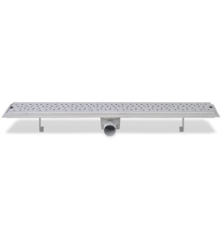 Drain de douche linéaire 830 x 140 mm Acier inoxydable