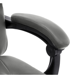 Chaise de bureau de massage Anthracite Similicuir