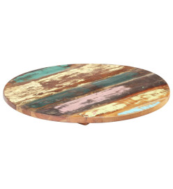 Dessus de table rond 40 cm 25-27 mm Bois de récupération solide