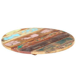 Dessus de table rond 40 cm 25-27 mm Bois de récupération solide