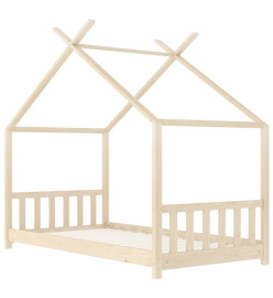 Cadre de lit d'enfant Bois de pin massif 80x160 cm