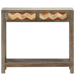 Table console Gris 86 x 30 x 76 cm Bois de manguier massif