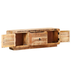 Meuble TV 120x30x40 cm Bois de manguier brut