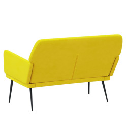 Banc Jaune 108x79x79 cm Velours