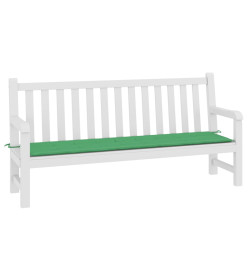 Coussin de banc de jardin vert 150x50x3 cm tissu oxford