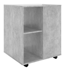 Armoire à roulettes Gris béton 60x53x72 cm Aggloméré