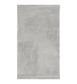 Étagères cube murales 2 pcs Gris béton 80x15x26,5 cm Aggloméré