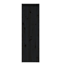 Armoires murales 2 pcs Noir 30x30x100 cm Bois de pin massif