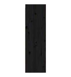 Armoires murales 2 pcs Noir 30x30x100 cm Bois de pin massif