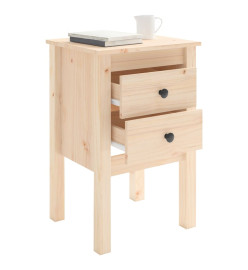 Tables de chevet 2 pcs 40x35x61,5 cm Bois de pin massif