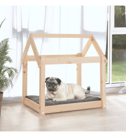 Lit pour chien 71x55x70 cm Bois de pin solide