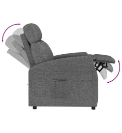 Fauteuil inclinable Gris foncé Tissu