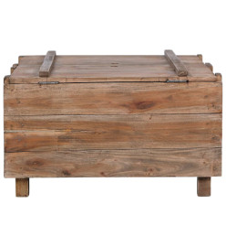 Table basse 65x65x38 cm Bois de récupération solide