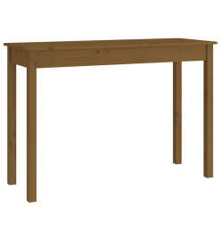 Table console Marron miel 110x40x75 cm Bois massif de pin