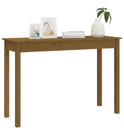 Table console Marron miel 110x40x75 cm Bois massif de pin