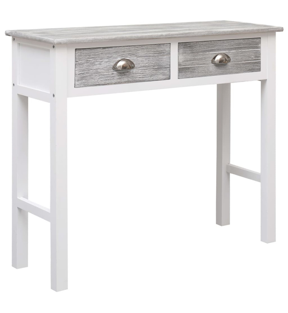 Table console Gris 90 x 30 x 77 cm Bois