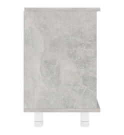 Armoire de salle de bain Gris béton 60x32x53,5 cm Aggloméré