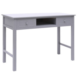 Buffet Gris 108x45x76 cm Bois de Paulownia massif