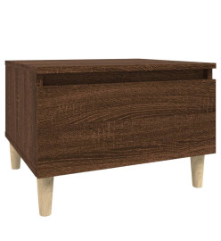 Table d'appoint Chêne marron 50x46x35 cm Bois d'ingénierie