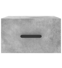 Tables de chevet murales 2 pcs gris béton 35x35x20 cm