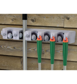 HI Organisateur mural d'outils de jardin 44,3 x 7 x 8,3 cm Plastique