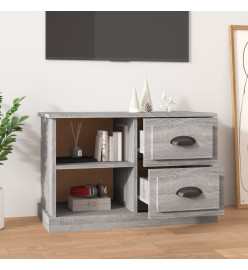 Meuble TV sonoma gris 73x35,5x47,5 cm bois d'ingénierie