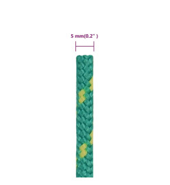 Corde de bateau Vert 5 mm 500 m Polypropylène