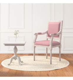 Fauteuil rose 54x59x99 cm velours