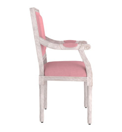 Fauteuil rose 54x59x99 cm velours