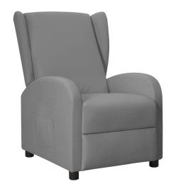 Fauteuil inclinable Gris Similicuir