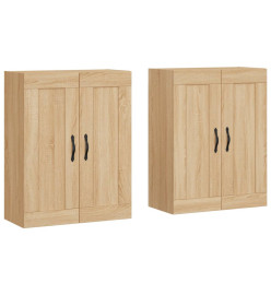 Armoires murales 2 pcs chêne sonoma bois d'ingénierie