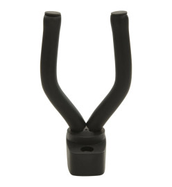 Supports muraux pour guitare 6 pcs Noir Acier