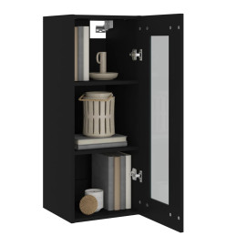 Armoire murale suspendue Noir 34,5x34x90 cm