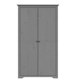 Garde-robe BODO gris 101x52x176,5 cm bois massif de pin