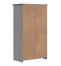 Garde-robe BODO gris 101x52x176,5 cm bois massif de pin