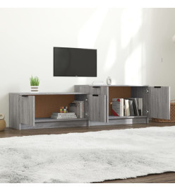 Meuble TV Sonoma gris 158,5x36x45 cm Bois d'ingénierie