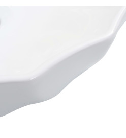 Lavabo 46x17 cm Céramique Blanc