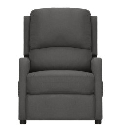 Fauteuil inclinable électrique Gris foncé Tissu