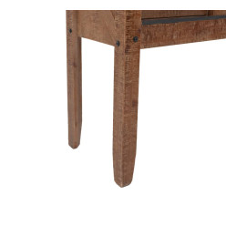 Table console Bois massif de sapin 131 x 35,5  x 75 cm Marron