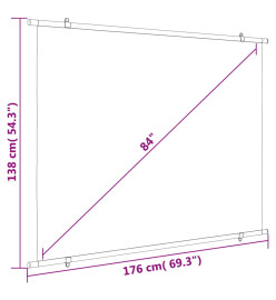 Écran de projection 84" 4:3