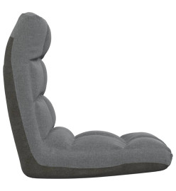 Chaise pliable de sol Gris clair Tissu