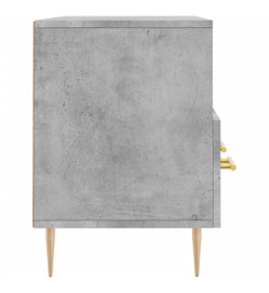 Meuble TV gris béton 102x36x50 cm bois d'ingénierie