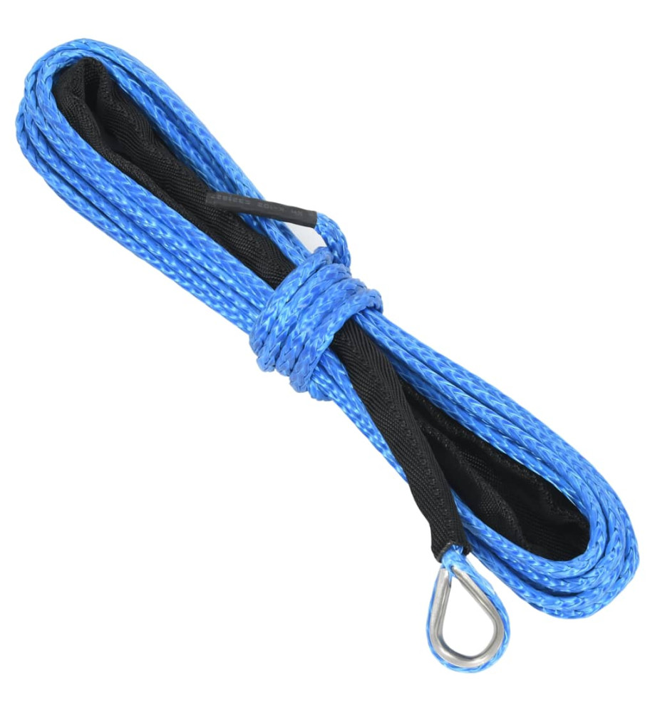 Corde de treuil Bleu 5 mm x 9 m