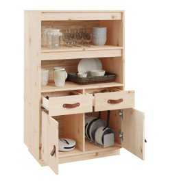 Buffet haut 67x40x108,5 cm Bois massif de pin